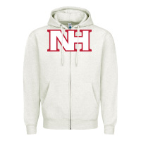 Oatmeal Heather north hills high school Zipper Hoodie - linhVisuals