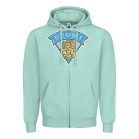 Seafoam faded style suomi finland lion design Zipper Hoodie - linhVisuals