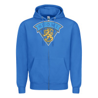 True Royal faded style suomi finland lion design Zipper Hoodie - linhVisuals