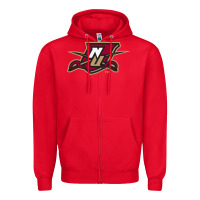 Red norwich university Zipper Hoodie - linhVisuals