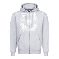 Heather Grey the four stoic virtues   stoicism Zipper Hoodie - linhVisuals