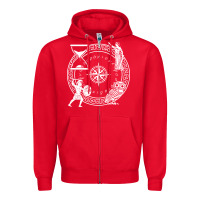 Red the four stoic virtues   stoicism Zipper Hoodie - linhVisuals