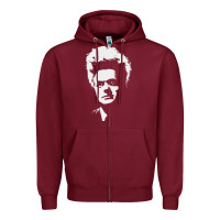 Burgundy eraserhead Zipper Hoodie - linhVisuals