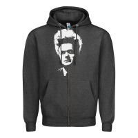 Charcoal Heather eraserhead Zipper Hoodie - linhVisuals