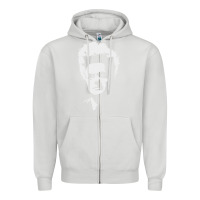 Dove Grey eraserhead Zipper Hoodie - linhVisuals