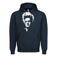 Navy eraserhead Zipper Hoodie - linhVisuals