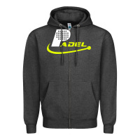 Charcoal Heather padel Zipper Hoodie - linhVisuals