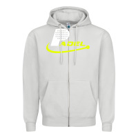 Dove Grey padel Zipper Hoodie - linhVisuals