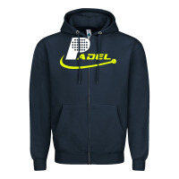 Navy padel Zipper Hoodie - linhVisuals