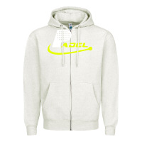 Oatmeal Heather padel Zipper Hoodie - linhVisuals