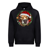 Hereford Cow Christmas Urban Hoodie | Teevron