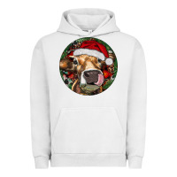 Pigment Lunar Rock Hereford Cow Christmas Urban Hoodie - RanaPortraitStore