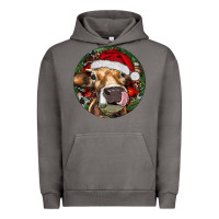 Pigment Tornado Hereford Cow Christmas Urban Hoodie - RanaPortraitStore