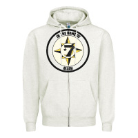 Oatmeal Heather five percent nation of islam vintage look design Zipper Hoodie - linhVisuals