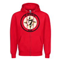 Red five percent nation of islam vintage look design Zipper Hoodie - linhVisuals