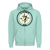 Seafoam five percent nation of islam vintage look design Zipper Hoodie - linhVisuals