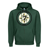 Sports Green five percent nation of islam vintage look design Zipper Hoodie - linhVisuals