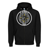 Black five percent nation of islam vintage look design Zipper Hoodie - linhVisuals