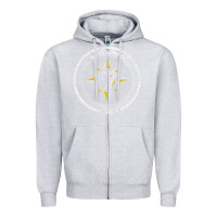 Heather Grey five percent nation of islam vintage look design Zipper Hoodie - linhVisuals