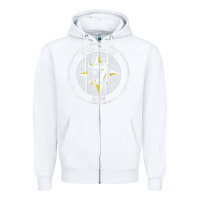 White five percent nation of islam vintage look design Zipper Hoodie - linhVisuals
