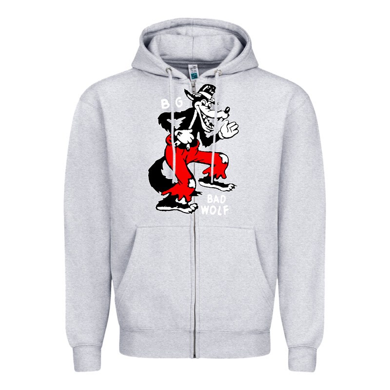 Big Bad Wolf Zipper Hoodie by linhVisuals | Teevron
