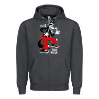 Smoke big bad wolf Zipper Hoodie - linhVisuals