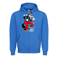 True Royal big bad wolf Zipper Hoodie - linhVisuals
