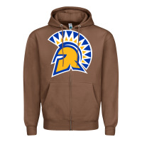 Chestnut The San Jose Spartans Zipper Hoodie - linhVisuals