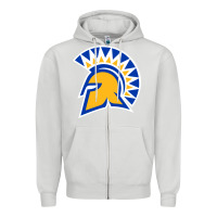 Dove Grey The San Jose Spartans Zipper Hoodie - linhVisuals
