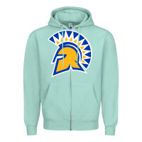 Seafoam The San Jose Spartans Zipper Hoodie - linhVisuals