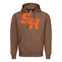 Chestnut The SHSU Athletics Zipper Hoodie - linhVisuals