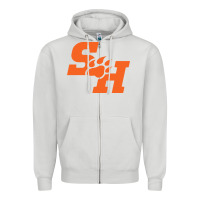 Dove Grey The SHSU Athletics Zipper Hoodie - linhVisuals