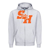 Heather Grey The SHSU Athletics Zipper Hoodie - linhVisuals