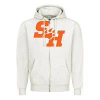 Oatmeal Heather The SHSU Athletics Zipper Hoodie - linhVisuals