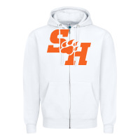 White The SHSU Athletics Zipper Hoodie - linhVisuals