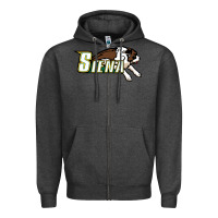 Charcoal Heather The Siena Saints Zipper Hoodie - linhVisuals