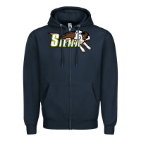 Navy The Siena Saints Zipper Hoodie - linhVisuals