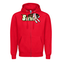 Red The Siena Saints Zipper Hoodie - linhVisuals