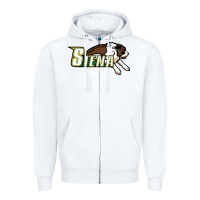 White The Siena Saints Zipper Hoodie - linhVisuals