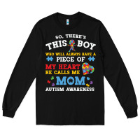 Black LIL Autism Mom Long Sleeve Tee - CowhideDigitalArt