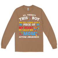 Toasted Coconut LIL Autism Mom Long Sleeve Tee - CowhideDigitalArt