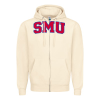 Sandshell The SMU Athletics wordmark Zipper Hoodie - linhVisuals