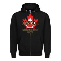 Black north bay ontario on a cool Zipper Hoodie - linhVisuals
