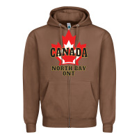 Chestnut north bay ontario on a cool Zipper Hoodie - linhVisuals