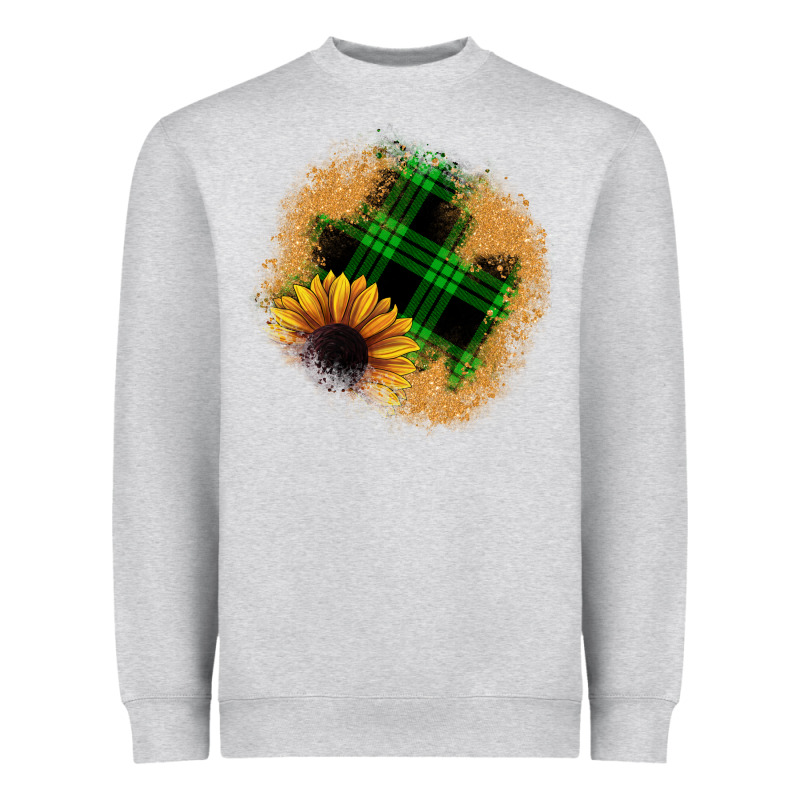 Sunflower Christmas Patch Heavyweight Sweatshirt by JahusDesignShop | Teevron