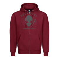 Burgundy neck deep clässic Zipper Hoodie - linhVisuals