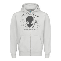Dove Grey neck deep clässic Zipper Hoodie - linhVisuals