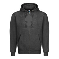 Charcoal Heather neck deep clässic Zipper Hoodie - linhVisuals