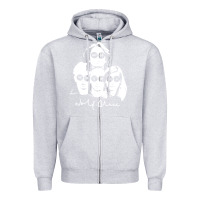 Heather Grey wolf alice  müsïc Zipper Hoodie - linhVisuals
