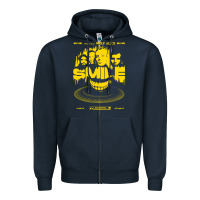 Navy wolf alice  müsïc Zipper Hoodie - linhVisuals